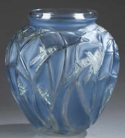 Rene Lalique Vase Sauterelles