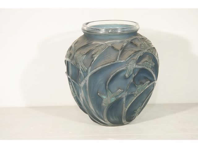 Rene Lalique Vase Sauterelles