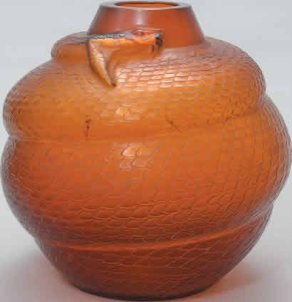 Rene Lalique Vase Serpent
