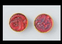 Rene Lalique Cufflink Serpent