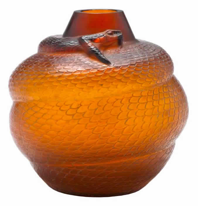 Rene Lalique Vase Serpent