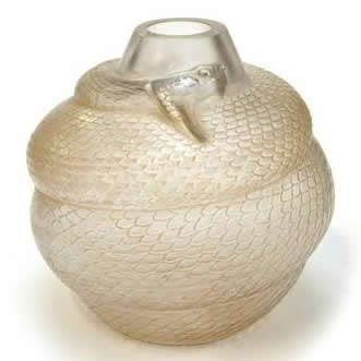 Rene Lalique Vase Serpent