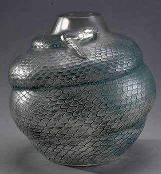 Rene Lalique Vase Serpent