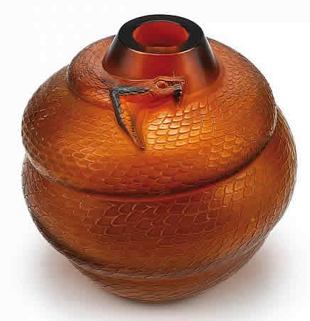Rene Lalique Vase Serpent