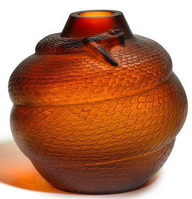 Rene Lalique Vase Serpent
