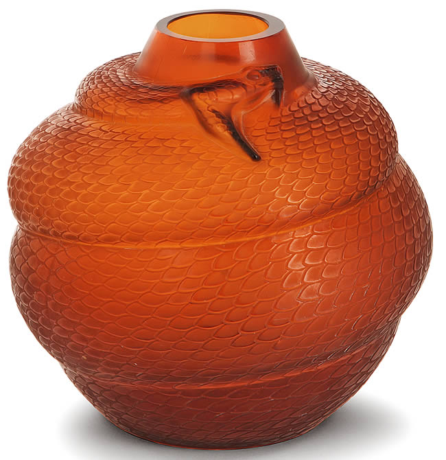 Rene Lalique Vase Serpent