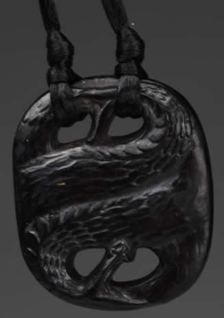 Rene Lalique Pendant Serpents