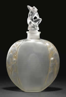 Rene Lalique Vase Sirenes Avec Bouchon Figurine