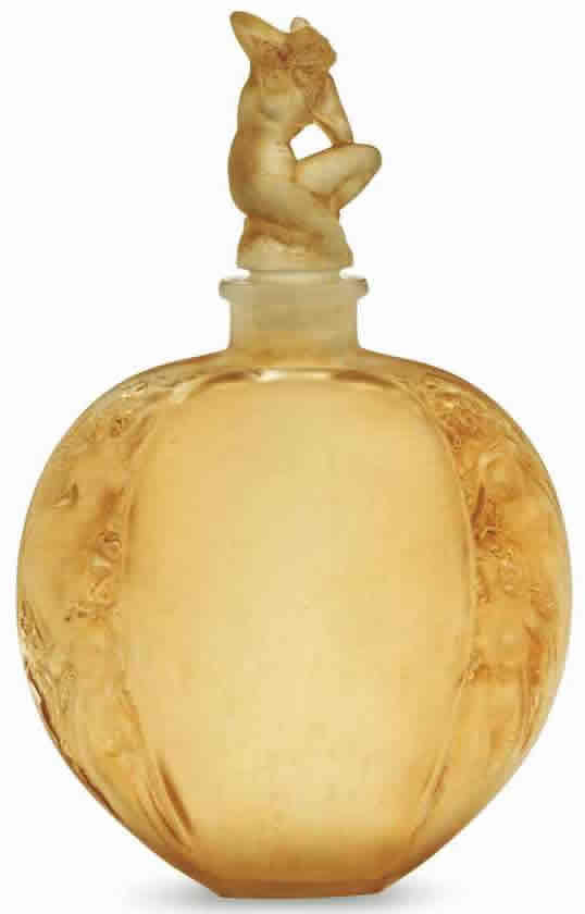 Rene Lalique Vase Sirenes Avec Bouchon Figurine