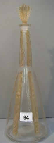 Rene Lalique Carafe Six Figurines