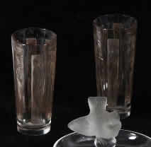 Rene Lalique Glass Six Figurines