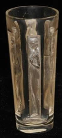 Rene Lalique Shot Glass Six Figurines