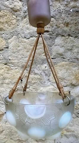 Rene Lalique Lighting Fixture Soleil
