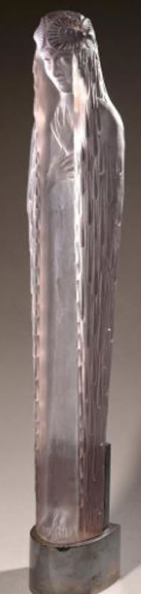 Rene Lalique Statue Source De La Fontaine Daphne