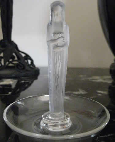 Rene Lalique Statuette De La Fontaine Ashtray
