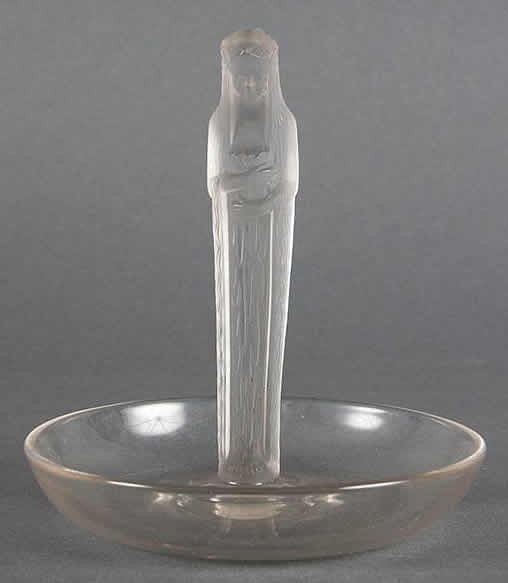 Rene Lalique Ring Dish Statuette De La Fontaine
