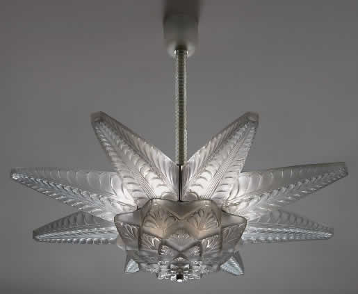 Rene Lalique Stockholm III Chandelier