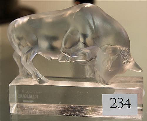Rene Lalique Paperweight Taureau