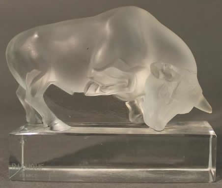 Rene Lalique Paperweight Taureau