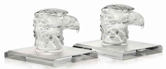 Rene Lalique Bookend Tete D'Aigle-B