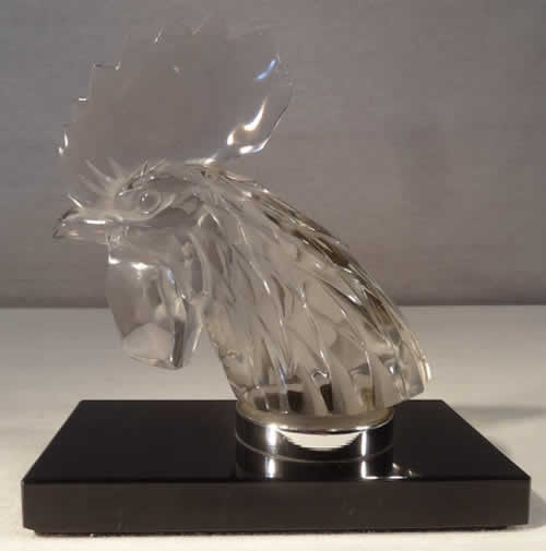 Rene Lalique Bookend Tete De Coq