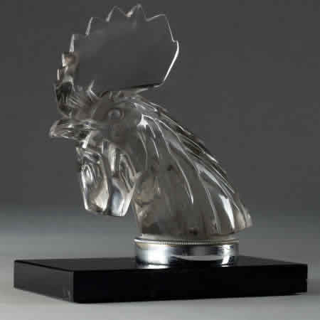 Rene Lalique Bookend Tete De Coq