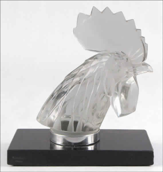 Rene Lalique Bookend Tete De Coq