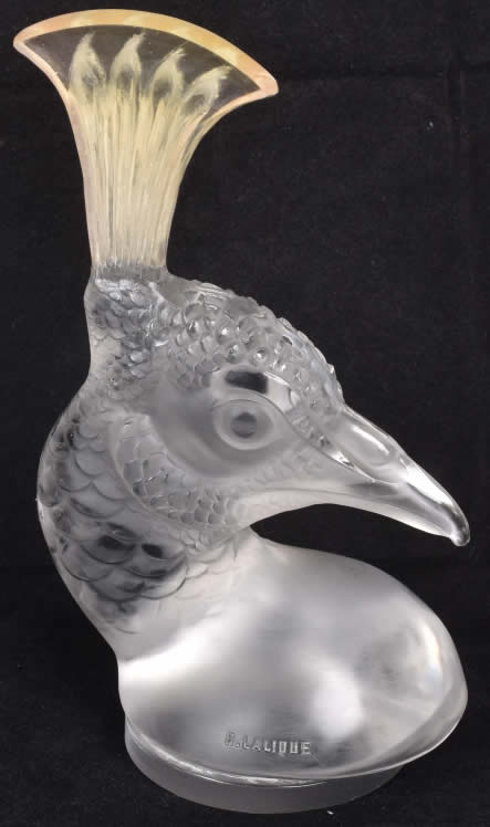 Rene Lalique Mascotte Tete De Paon