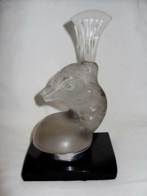 Rene Lalique Bookend Tete De Paon