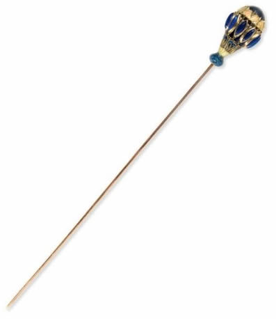 Rene Lalique Hatpin Thistles And Carnations