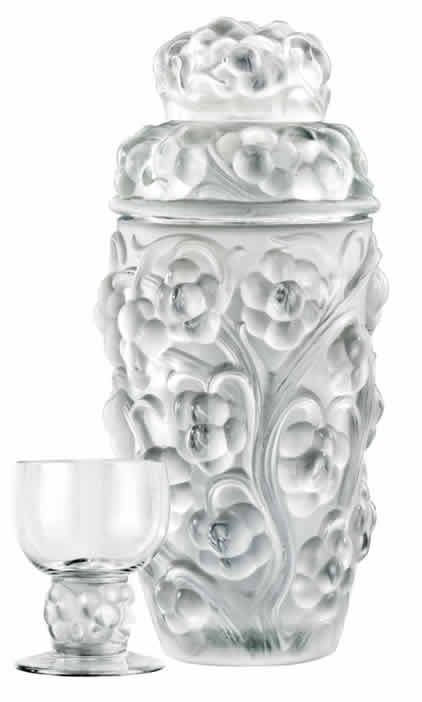 Rene Lalique Cocktail Shaker Thomery