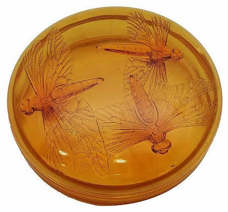 Rene Lalique Box Three Dragonflies