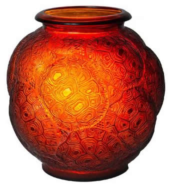 Rene Lalique Vase Tortues