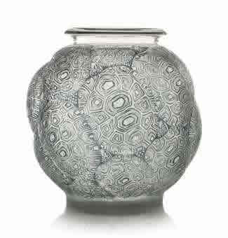 Rene Lalique Vase Tortues
