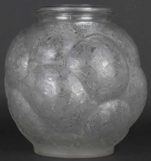 Rene Lalique Vase Tortues