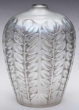 Rene Lalique Vase Tournai