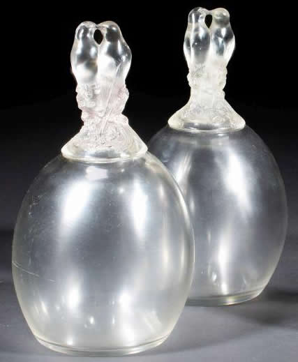 Rene Lalique Vase Tourterelles