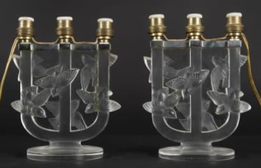 Rene Lalique Candelabra Trois Branches Roitelets