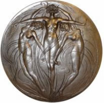 Rene Lalique Trois Femmes Nues Dansant Matrix