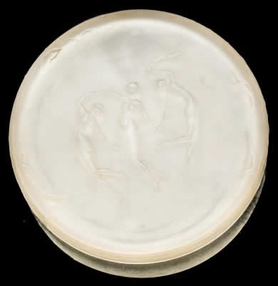 Rene Lalique Powder Box Trois Figurines