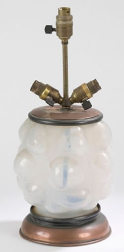 Rene Lalique Tulipes Vase Lamp