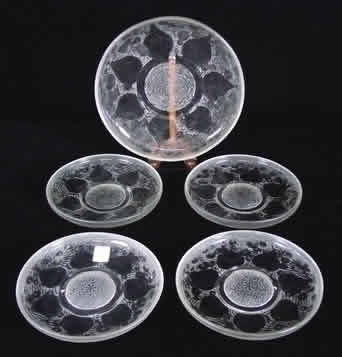 Rene Lalique Plate Vases