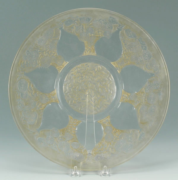 Rene Lalique Platter Vases