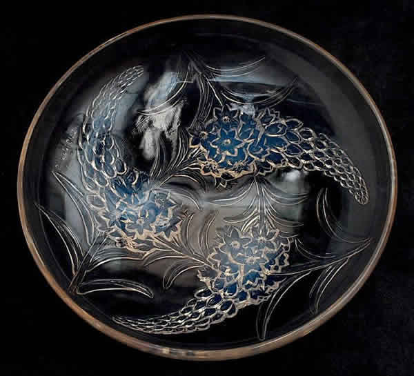 Rene Lalique Opalescent Bowl Veronique
