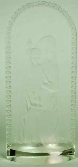 Rene Lalique Statue Vierge A L'Enfant Agenouillee