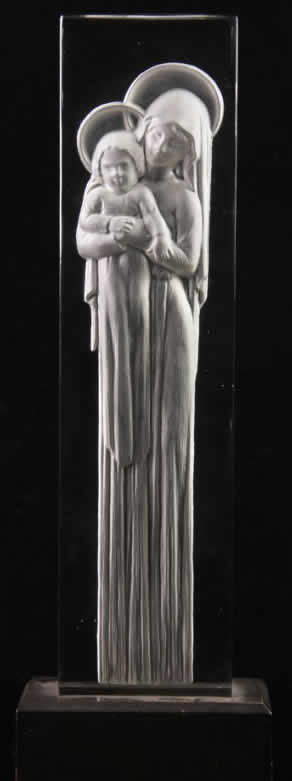 Rene Lalique Statue Vierge a L'Enfant