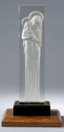 Rene Lalique Statue Vierge a L'Enfant