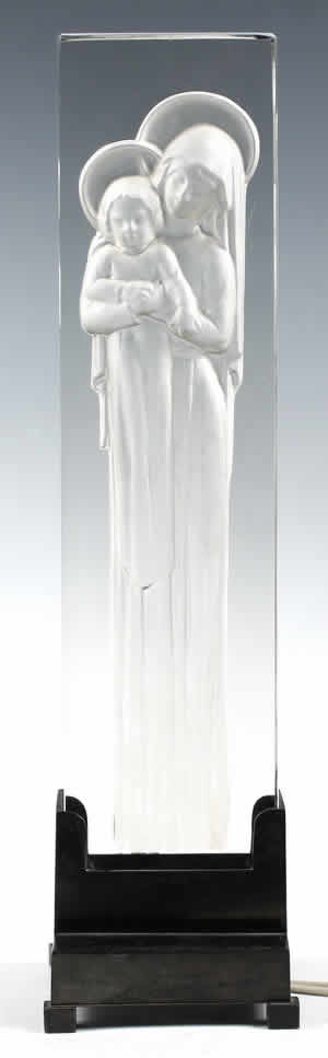 Rene Lalique Statue Vierge a L' Enfant