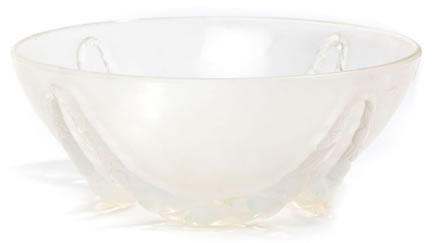 Rene Lalique Bowl Villeneuve