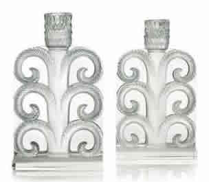 Rene Lalique Candlestick Volutes